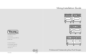 Viking VDSC536 Installation Instructions