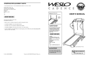 Weslo Wetl2813 Instruction Manual