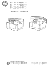HP LaserJet MFP M443nda Warranty and Legal Guide