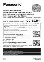Panasonic LUMIX BGH1 Owners Manual Multi-lingual