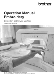 Brother International Innov-is XP2 Operation manual Embroidery