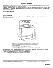 Whirlpool WFE550S0LZ Dimension Guide