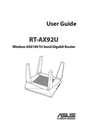 Asus AiMesh AX6100 WiFi System RT-AX92U 2 Pack RT-AX92U users manual in English