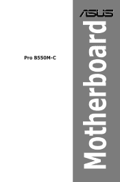 Asus Pro B550M-C/CSM Pro B550M-C Users Manual English