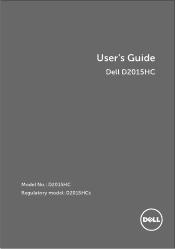 Dell D2015HC Dell  Monitor Users Guide