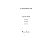 Fisher and Paykel DD24DCHTX6 Installation Instructions