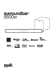 Polk Audio SurroundBar 9500 BT SurroundBar 9500 BT Owner's Manual