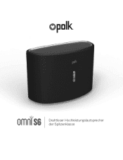 Polk Audio S6 Omni S6 - Product Manual - German