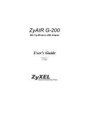 ZyXEL G-200 User Guide