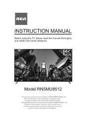RCA RNSMU8512 English Manual
