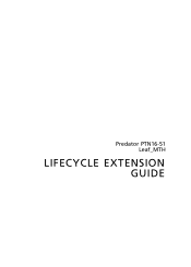 Acer PREDATOR TRITON NEO 16 Lifecycle Ext. Guide