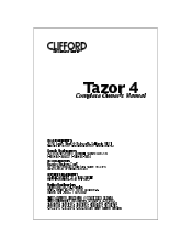 Clifford Tazor 4 Owners Guide