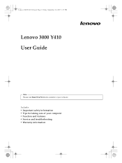 Lenovo Y410 Y410 User's Guide V1.0