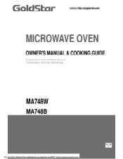 LG MA748B Owners Manual