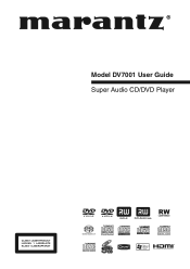 Marantz DV7001 DV7001 User Manual