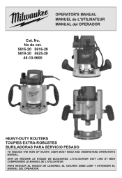 Milwaukee Tool 1-3/4 Max HP BodyGrip Router Operators Manual
