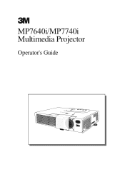 3M MP7640I User Manual