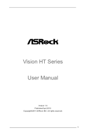 ASRock Vision HT Vision HT 321B Barebone User Manual