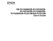 Epson EB-PU2010B Users Guide