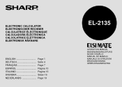 Sharp EL-2135 Operation Manual