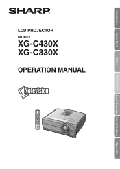 Sharp XG-C330X XGC330X|XGC430X Operation Manual