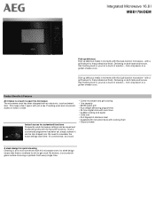 AEG MBB1756DEM Specification Sheet