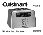 Cuisinart CPT-440 Instruction Booklet