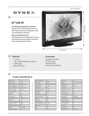 Dynex DX-37L200A12 Information Brochure (English)