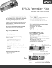 Epson PowerLite 735c Product Brochure