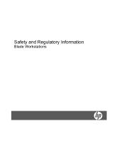 HP BladeSystem bc2500 Safety and Regulatory Information Blade Workstations