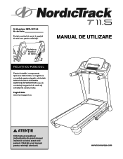 NordicTrack T11.5 Treadmill Romainian Manual