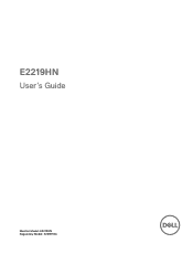 Dell E2219HN Users Guide