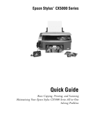Epson CX5000 Quick Reference Guide