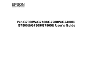Epson Pro G7400U Users Guide