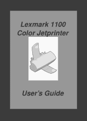Lexmark 1100 Color Jetprinter User Guide