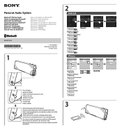 Sony SRS-BTX500 Bluetooth® Startup Guide