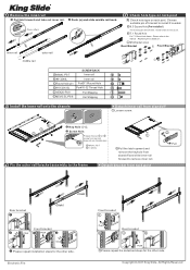 Asus RS700-E11-RS4U 1U Height Full Extension Ball bearing Type Rail Kit Instruction