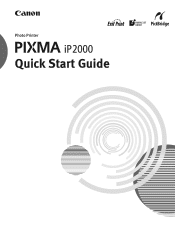Canon PIXMA iP2000 iP2000 Quick Start Guide