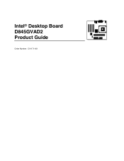 Intel D845GVAD2 Product Guide