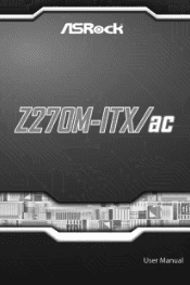 ASRock Z270M-ITX/ac User Manual