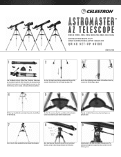 Celestron AstroMaster 80AZS Telescope AstroMaster AZ Quick Setup Guide
