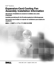 Dell PowerEdge 6400 Expansion-Card Cooling Fan
    Assembly Installation Information
