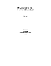 D-Link DSS 16 Product Manual