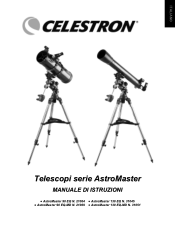 Celestron AstroMaster 90EQ Telescope AstroMaster 90EQ and 130EQ Manual (Italian)