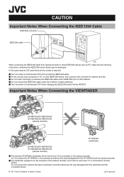 JVC GY-HM750U GY-HM750 manual addendum (caution statement)
