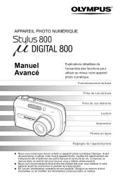 Olympus 800 Stylus 800 Manuel Avancé (Français)