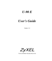 ZyXEL U-90E User Guide