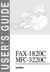 Brother International IntelliFax-1820C Users Manual - English
