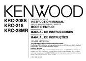 Kenwood KRC-218 User Manual