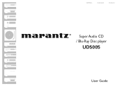 Marantz UD5005 UD5005 User Manual - English